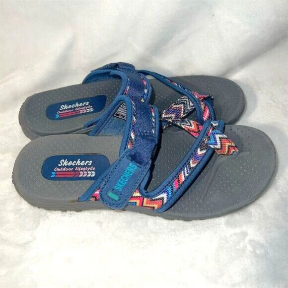 Skechers Women's Zigzag Strappy Sandals Multicolor Size 7 Casual Summer - Picture 2 of 7